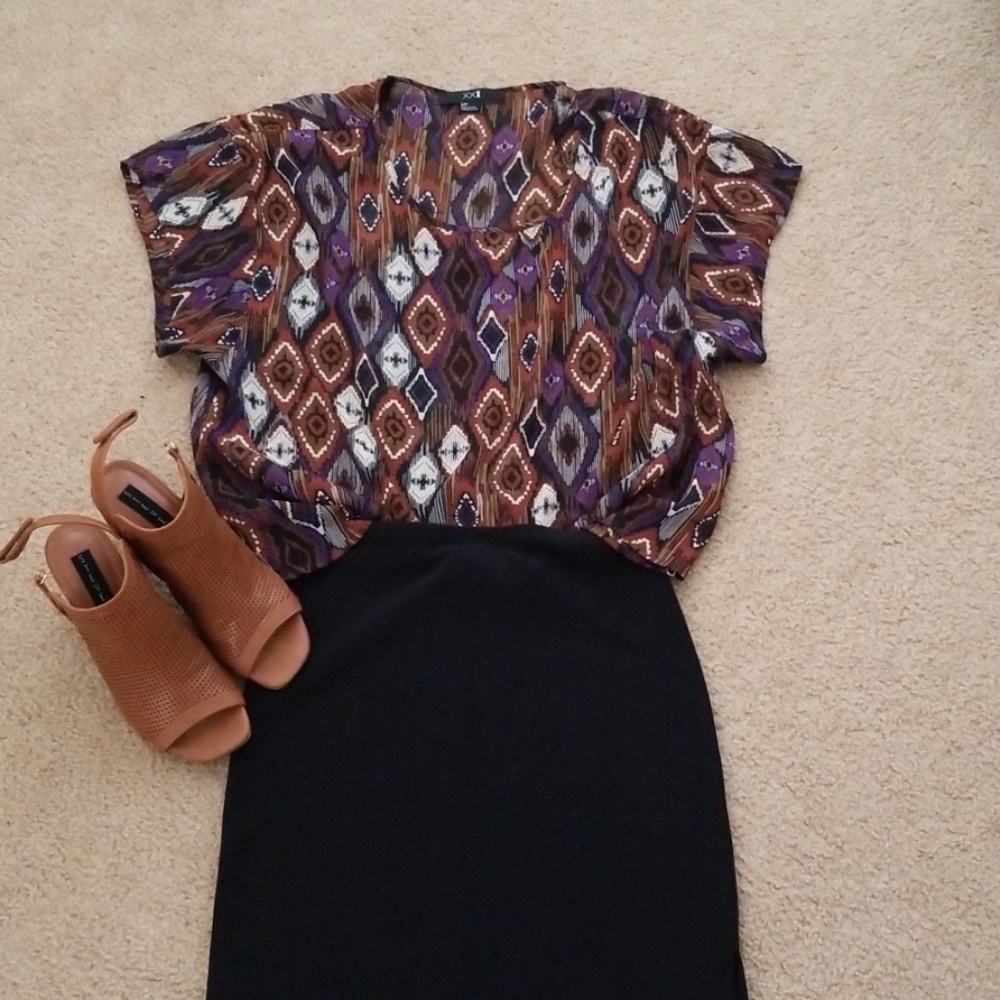 Global print shirt